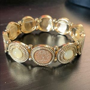 Gold costume jewelry bracelet